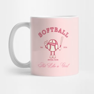 Preppy Softball Social Club Mug